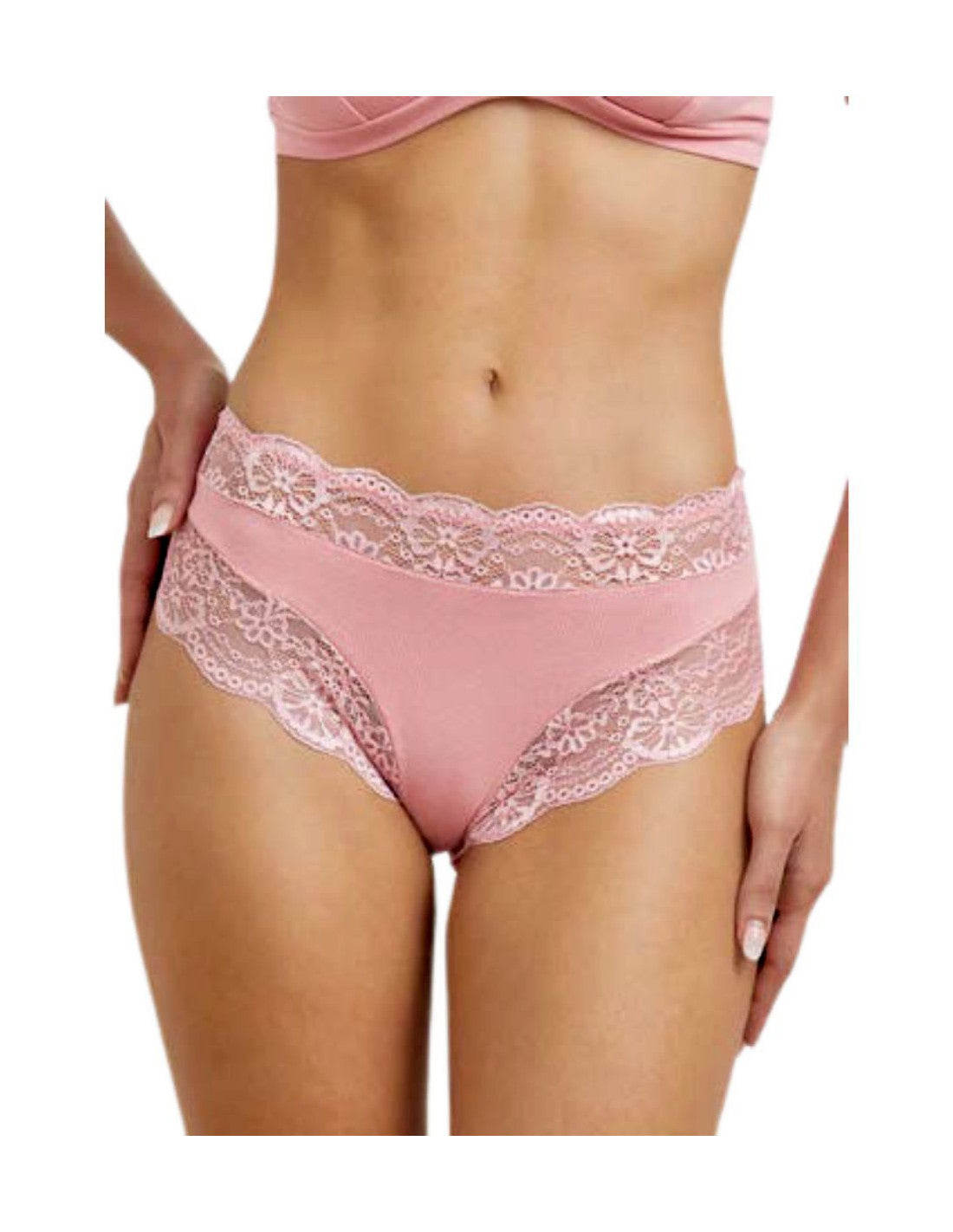 Slip in cotone modal e pizzo Jadea 742 Moda